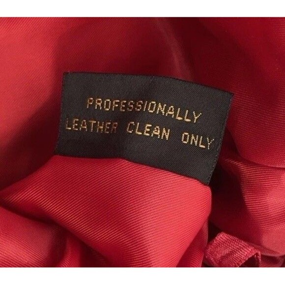 Vintage 90s Boho Western Cowgirl Rodeo Indie Sleaze Red Suede Fall Winter Skirt - Picture 9 of 15